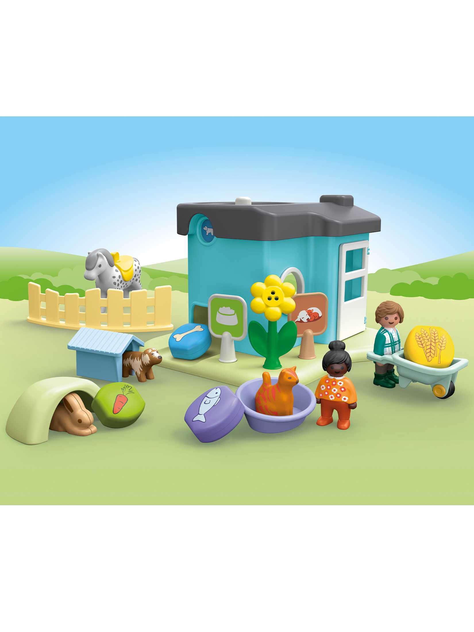 Playmobil 71690 JUNIOR: Animal Home with Treat Dispenser จูเนียร์ บ้านสัตว์พร้อมช่องจ่ายขนม