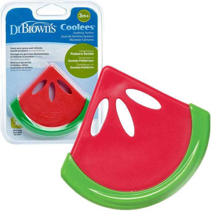 #ของเล่นสำหรับกัด Dr.Brown's : DRBTE220 Soothing Teether - Watermelon Coolees