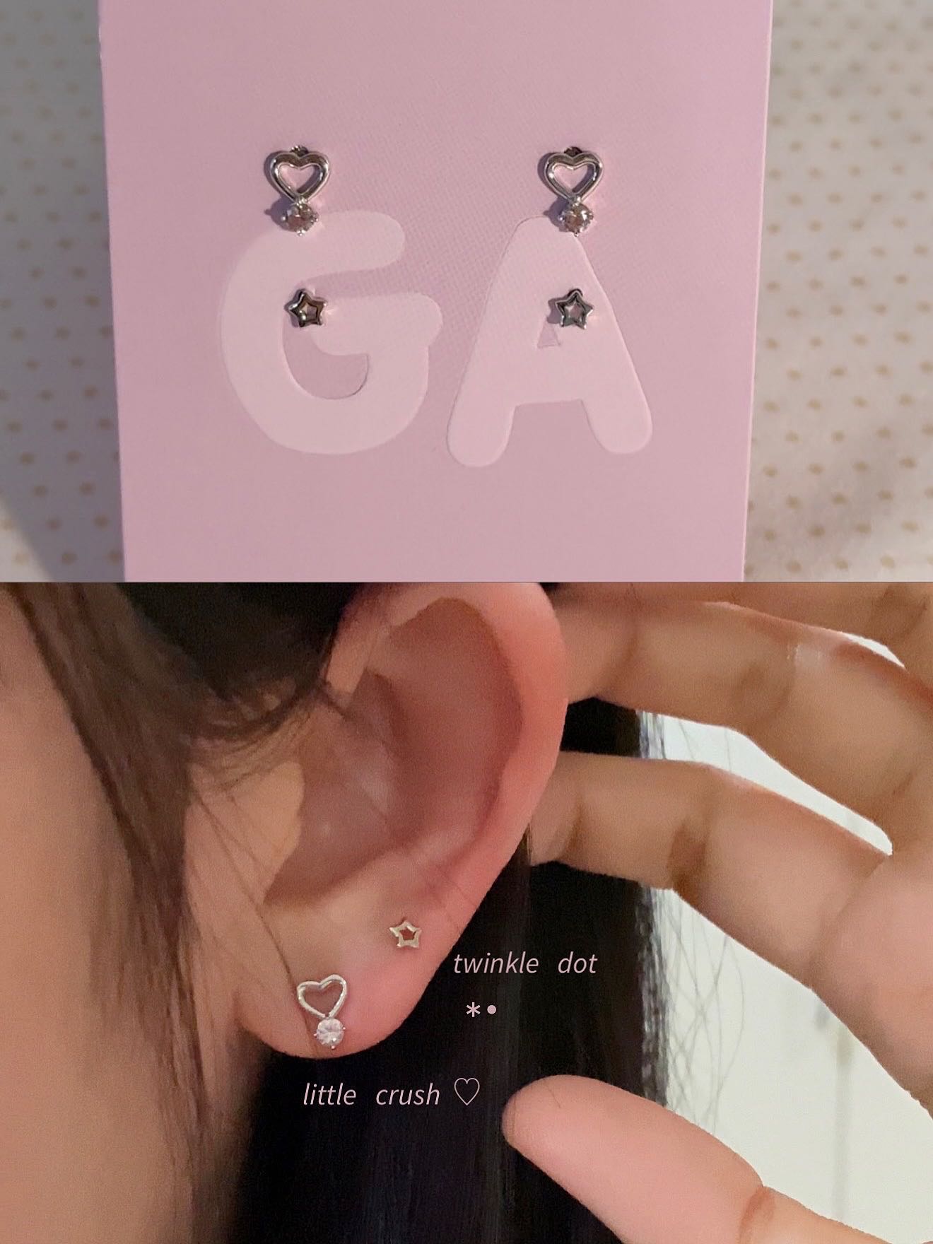 ”Twinkle dot“ รหัส gaandga5 เงิน 97.16% ทั้งชิ้นงานชุบRhodium ออกแบบควบคุมผลิต gaandga™ , ®