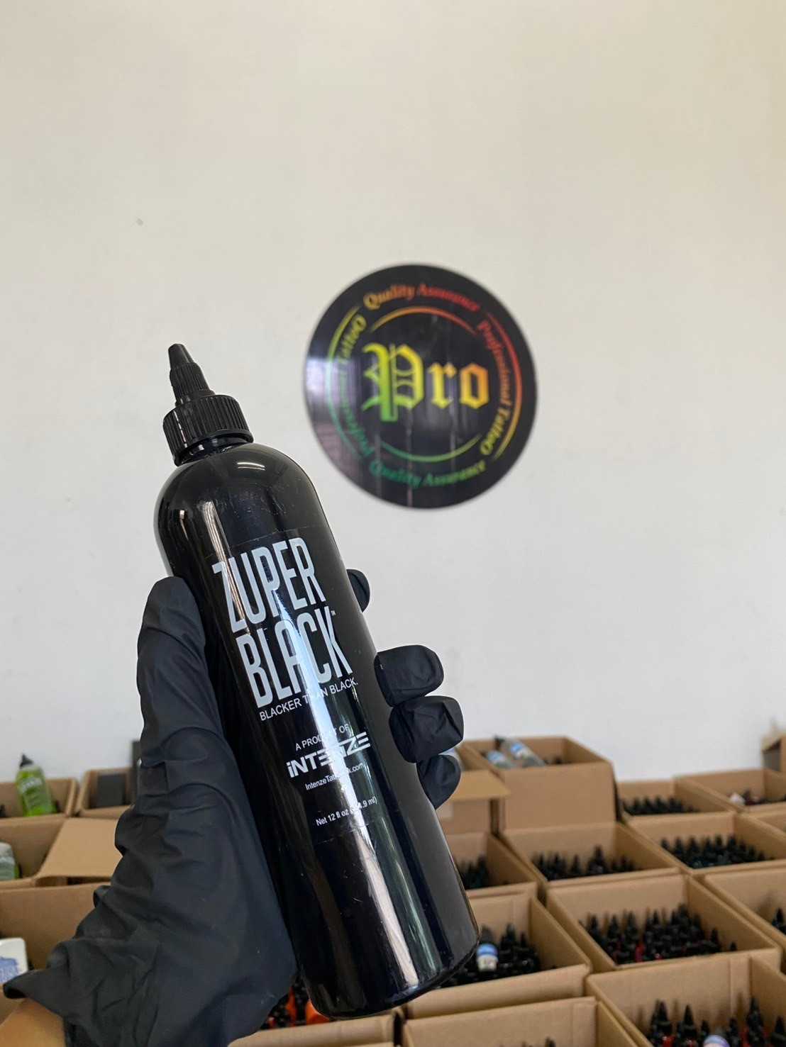 ZUPER Black Tattoo Ink by INTENZE 12 oz