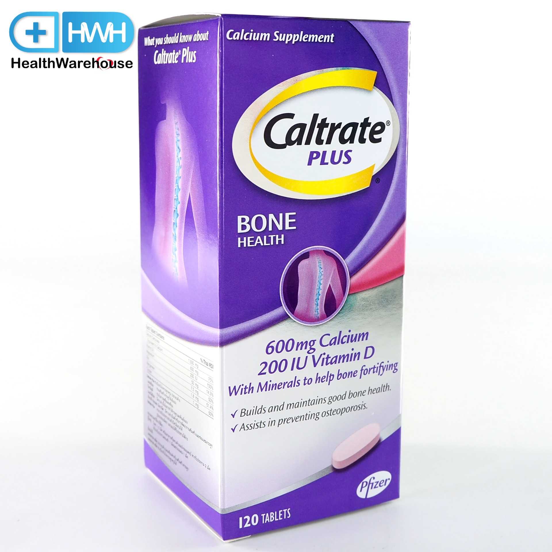 Caltrate Plus 120 เม็ด