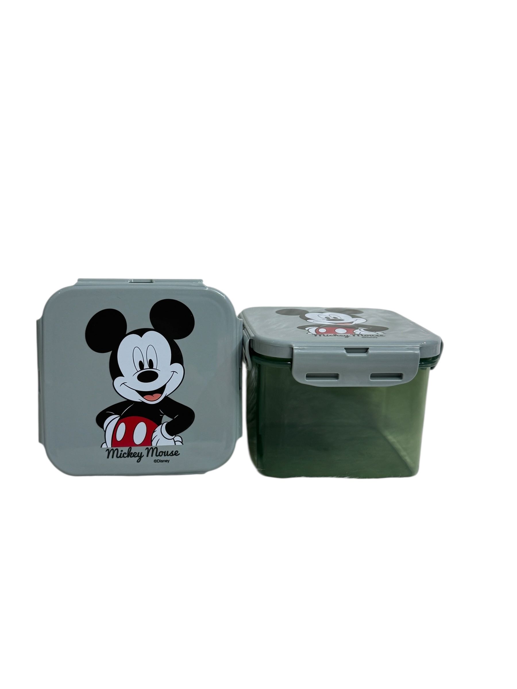 กล่องใส่ของ กล่องพลาสติก Mickey ฝาล๊อค 1 ใบ