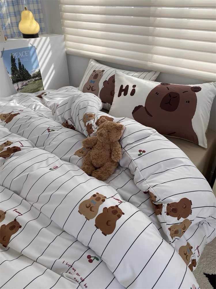 - PREORDER - ชุดผ้าปูที่นอน ลายการ์ตูน ผ้าคอตตอน100% ( มีขนาด 3.5-6 ฟุต )