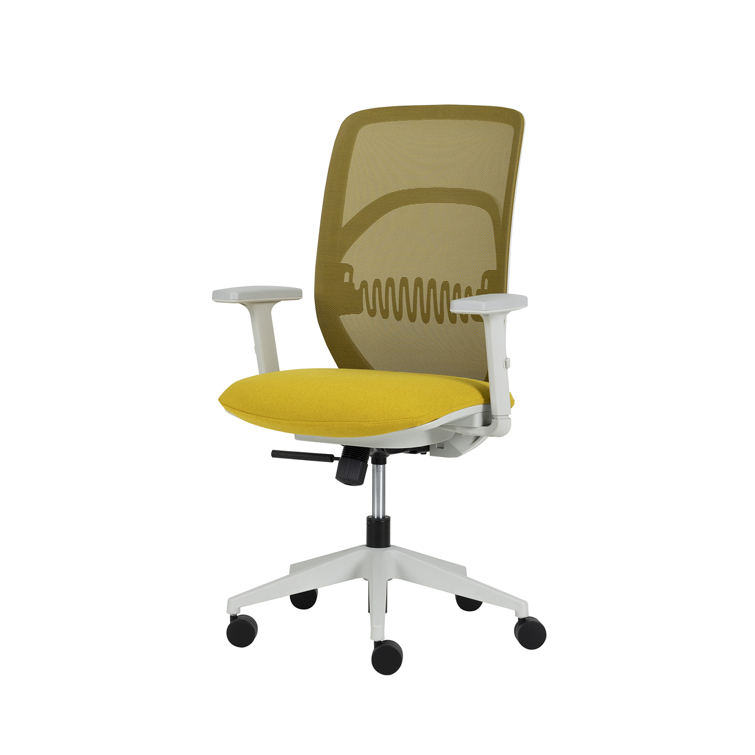 Modernform เก้าอี้สำนักงาน รุ่น VIBE พนักพิงกลาง โครงขาว ขาไนลอน