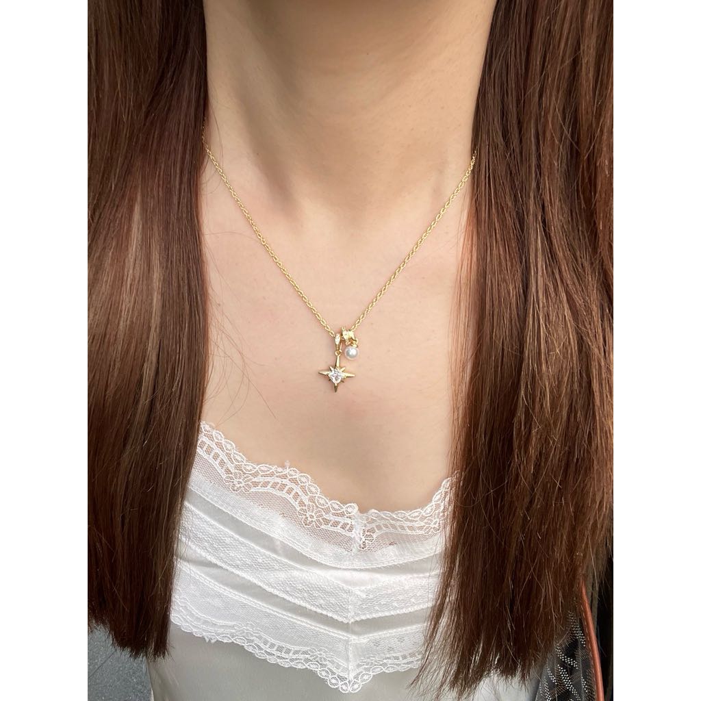 [Clearance] Starry Pearl Pendant Necklace 