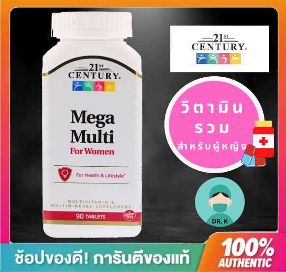 21st Century, Mega Multi for Woman, Multivitamin & Multimineral, 90 Tablets