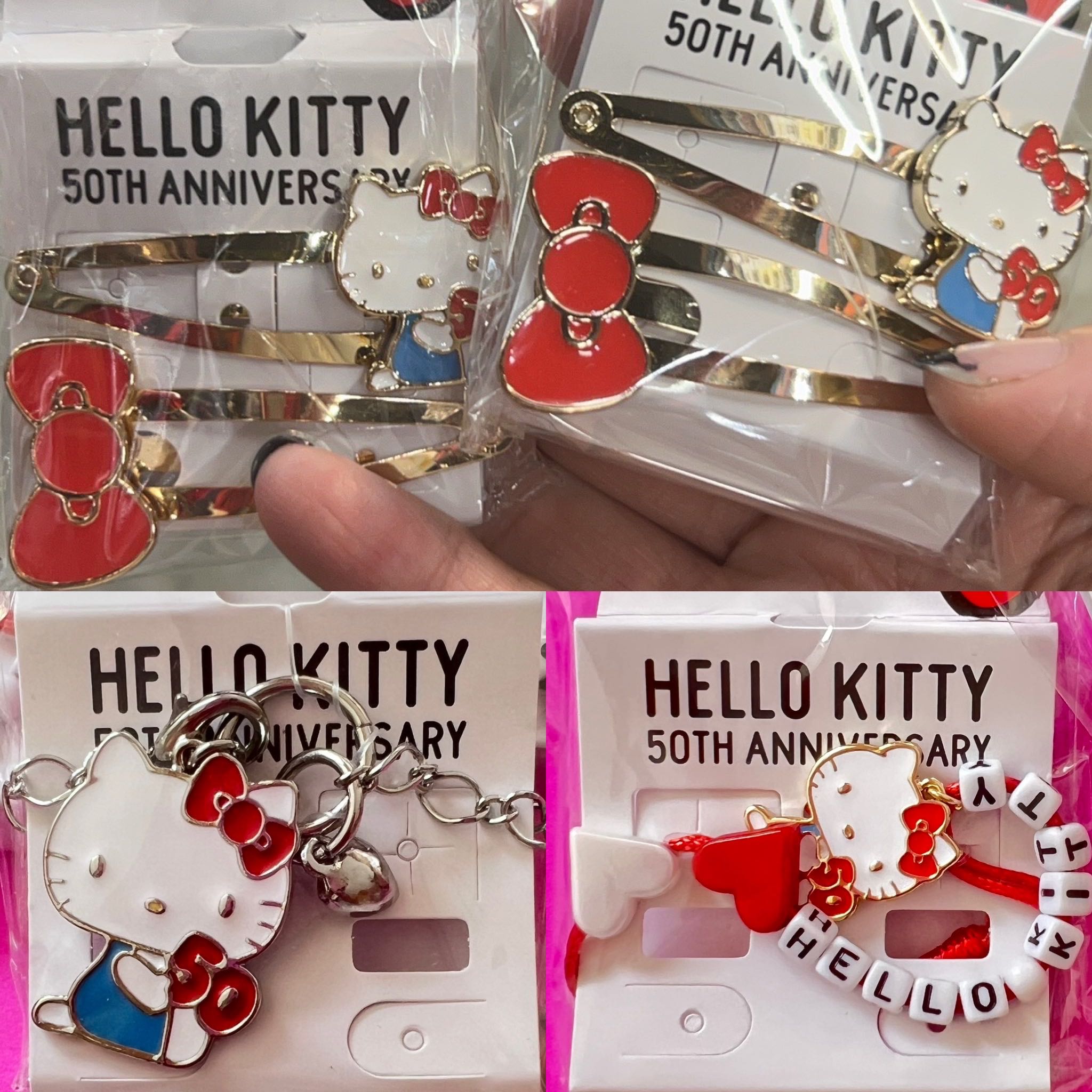 Hello Kitty Hair Clip - Charm สร้อยข้อมือเด็ก - Mobile Strap สายห้อยมือถือ