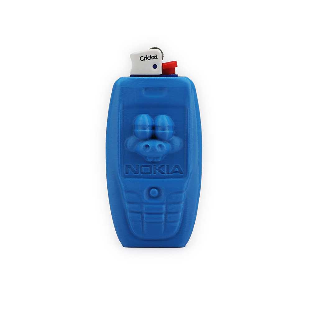 Blue Nokia Pig Face Lighter Case