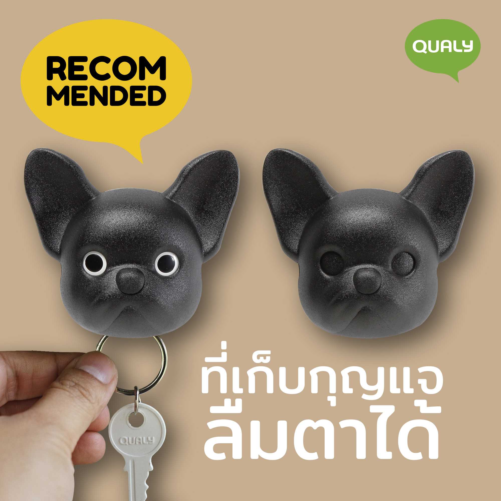 Frenchy wall hook Key Holder ที่แขวนกุญแจ ที่เก็บกุญแจ ติดผนัง ดีไซน์ สุนัข  Qualy(ควอลี่)