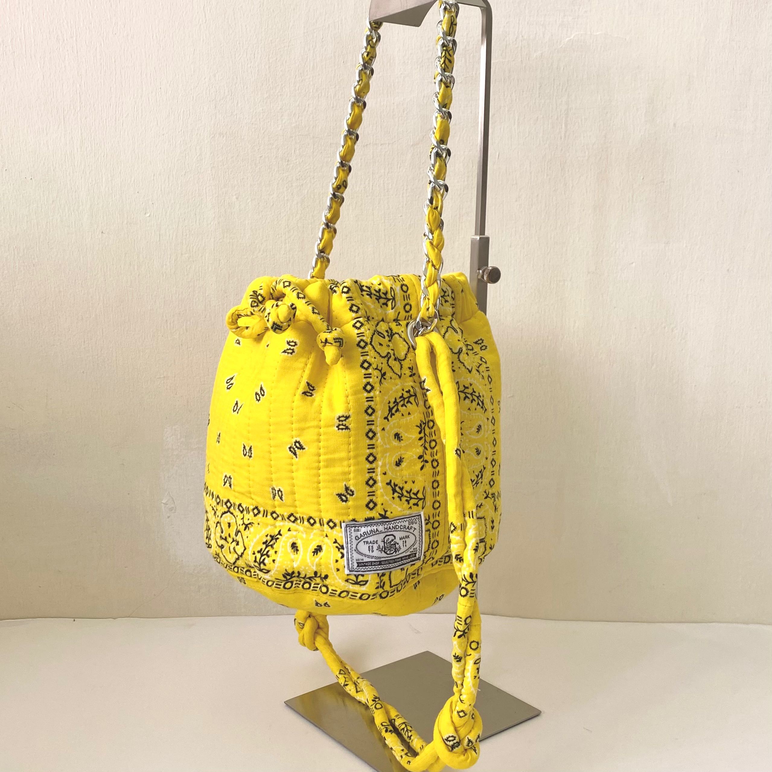 Yellow Mini Dumpling Bandana Bag no: mn1 