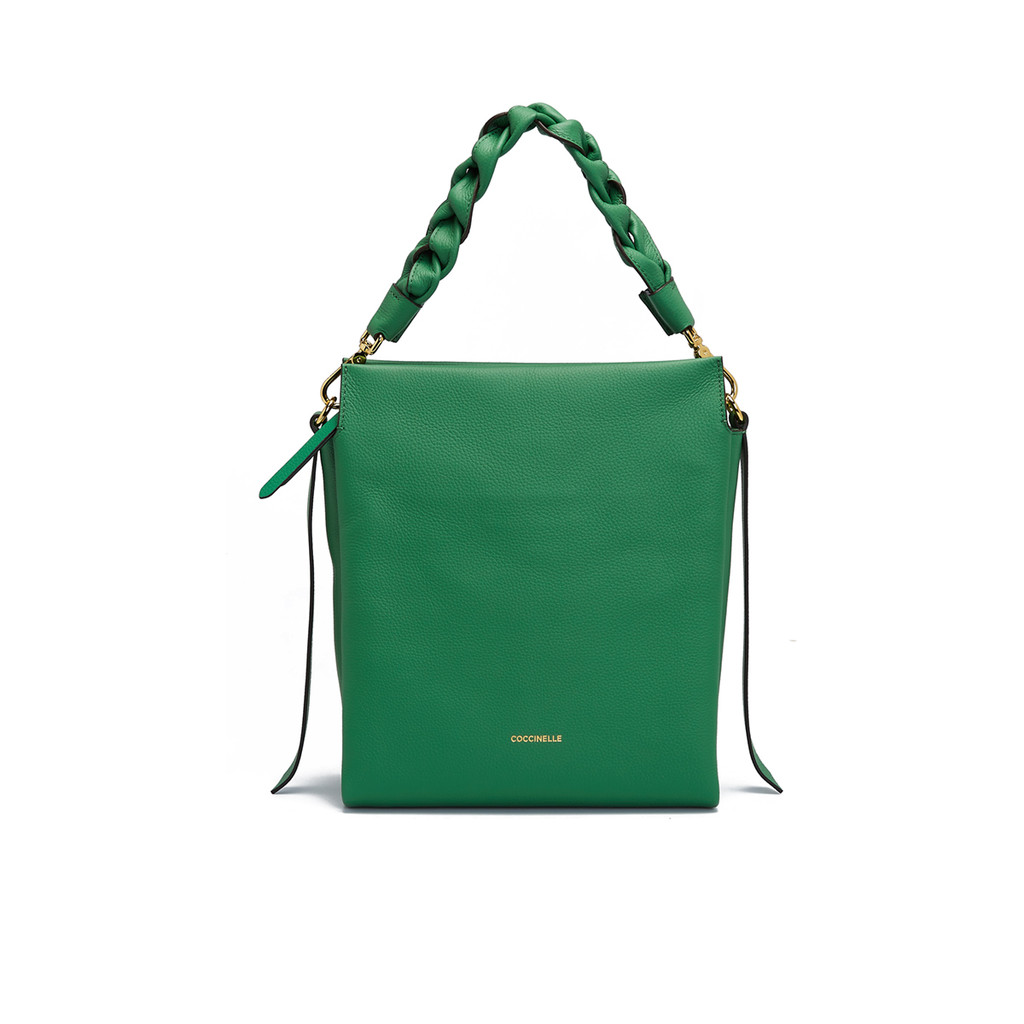 Coccinelle รุ่น Boheme Grana Double 130101 กระเป๋าถือผู้หญิง สี PEPPERM./C.PINK ขนาด 24X27X11 cm