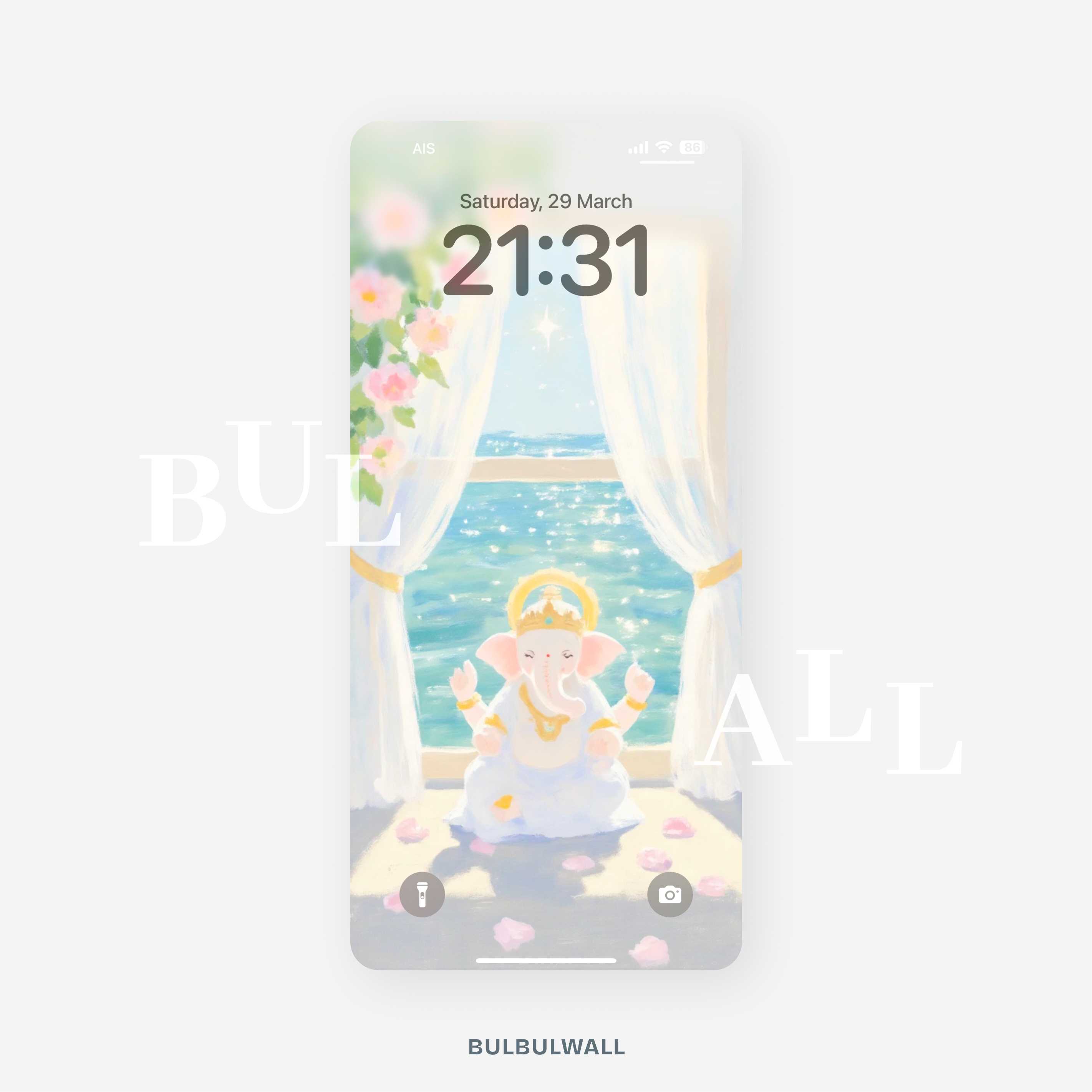Ganesha Glumivara วอลเปเปอร์พระพิฆเนศ วอลเปเปอร์มือถือสายมู เสริมดวงมงคล - bulbulwall