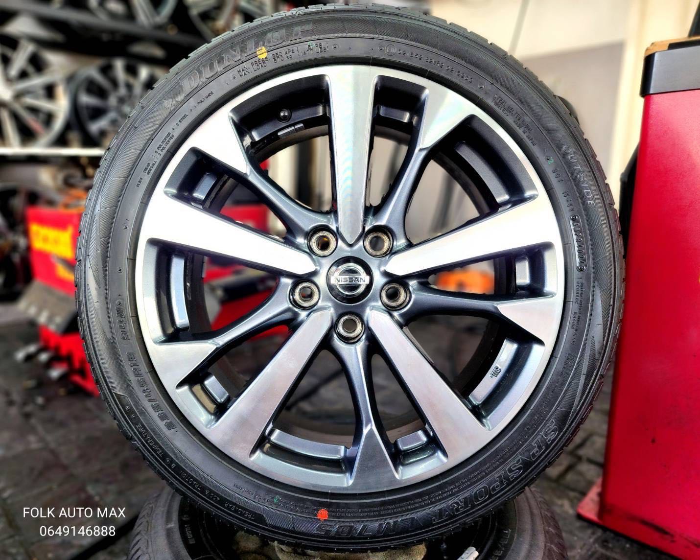 ปี 24 ล้อ Nissan Teana ขอบ 18 สภาพสวยไม่มีรอย พร้อมยางปี 24 ยางใหม่ป้ายแดง 1496268 9988268