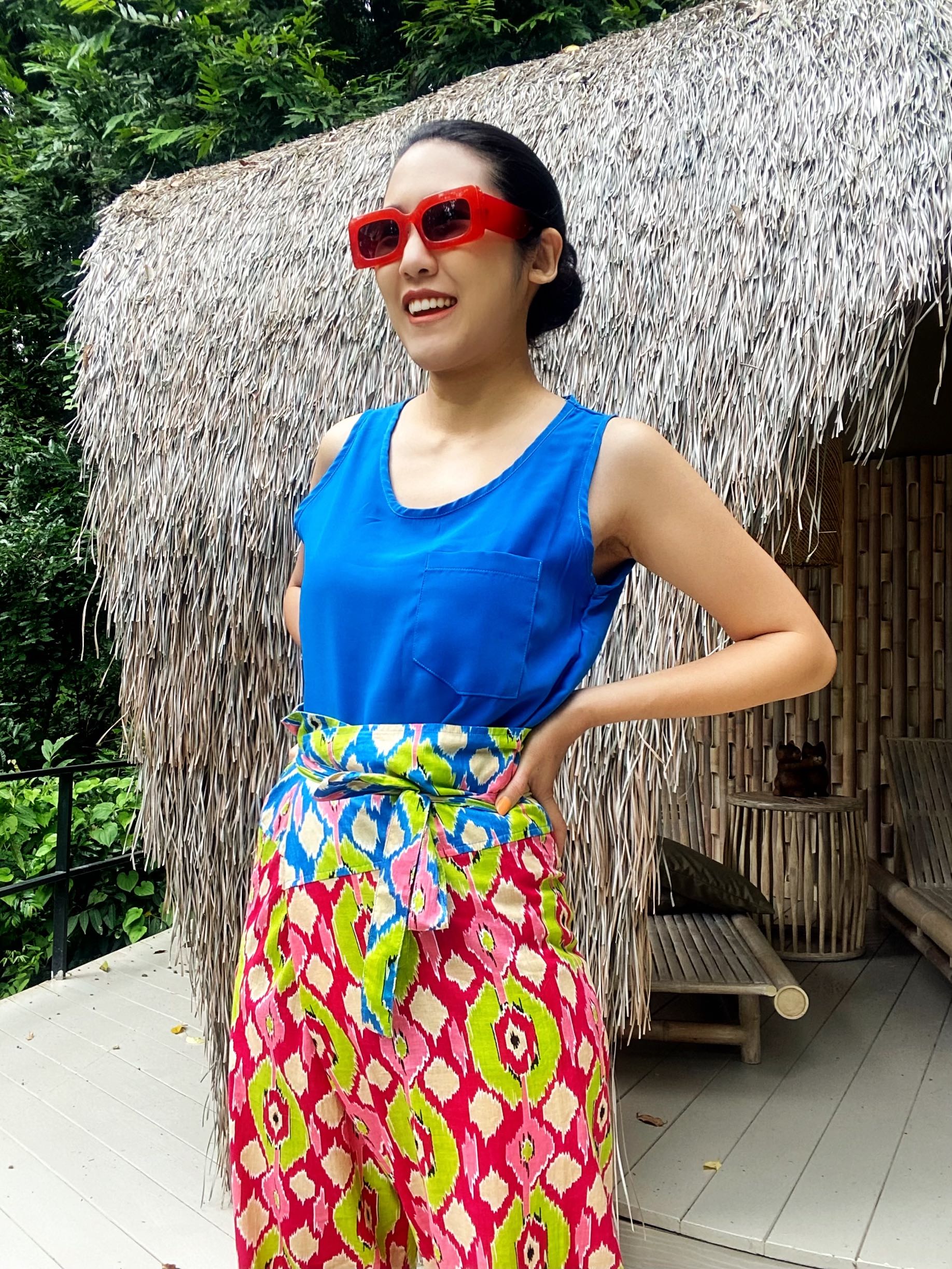 Blue Lapis Sleeveless Blouse