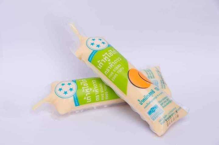 เต้าหู้ไข่ 5 ดาว KCF(1 หิ้วมี 50หลอดๆละ 4.5บาท)#เต้าหู้