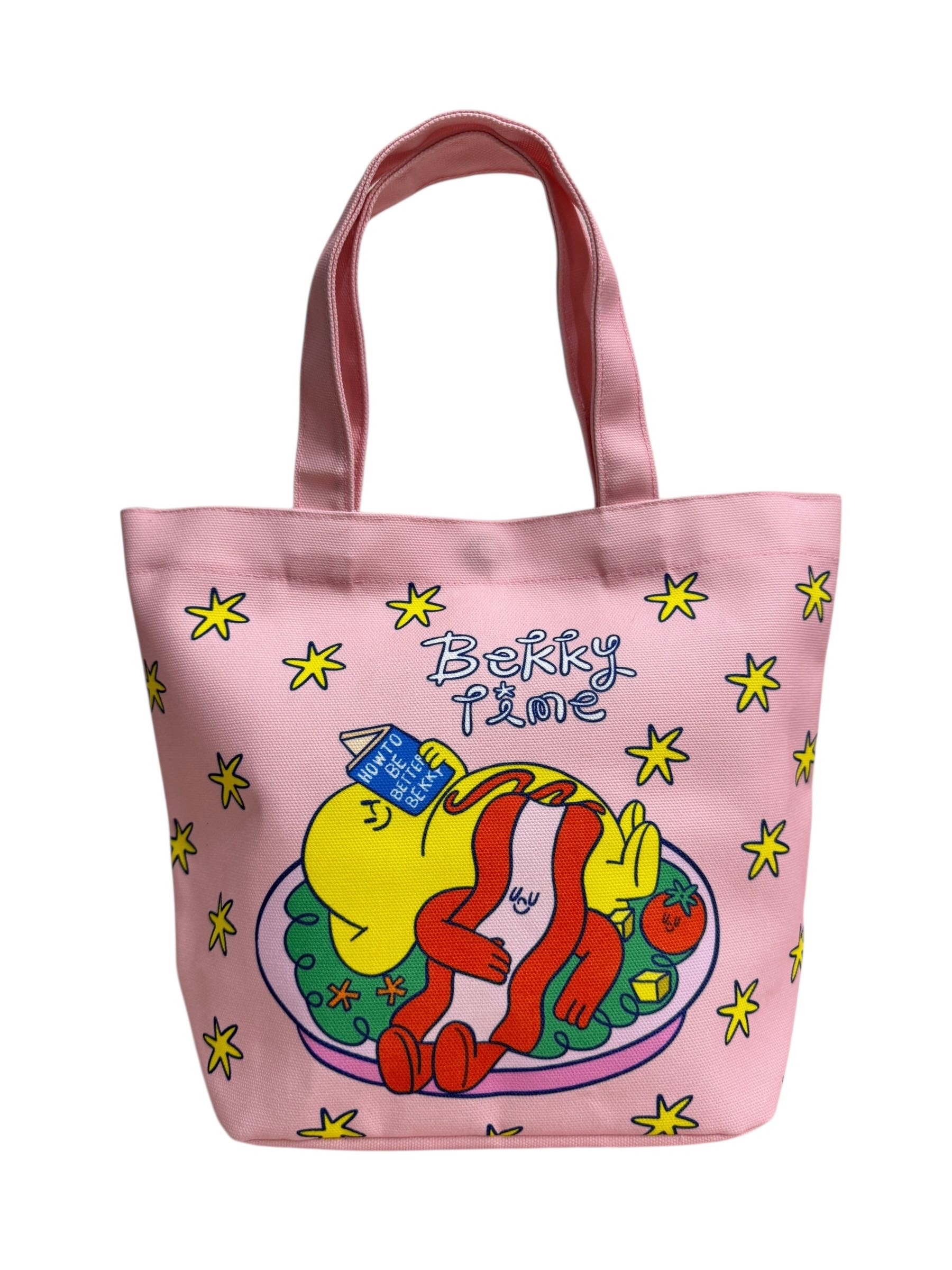 กระเป๋าถือผ้าแคนวาส ลาย Fluffy Omelet  ประเภท กระเป๋าถือ วัสดุ ผ้าแคนวาส น้ำหนัก 0.102 kg ขนาด 23.5 