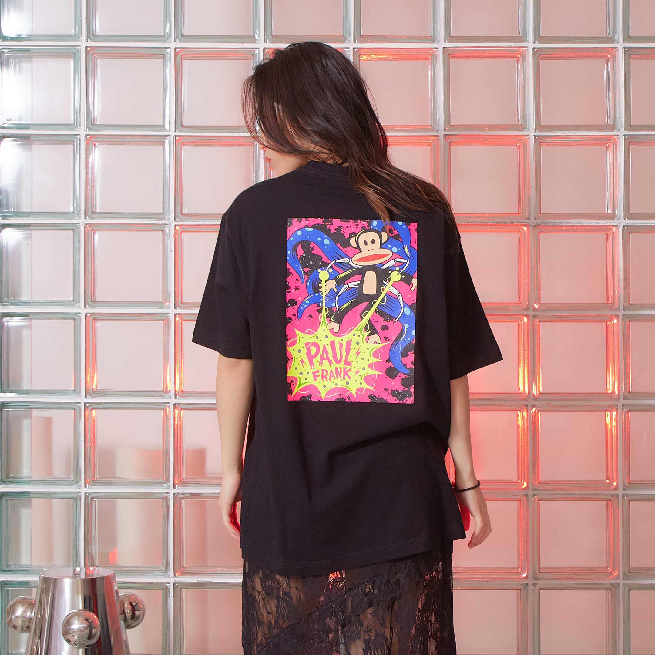 PAUL FRANK เสื้อยืดผู้ชาย PF UNI JULIUS ALIEN ENCOUTER TEE
