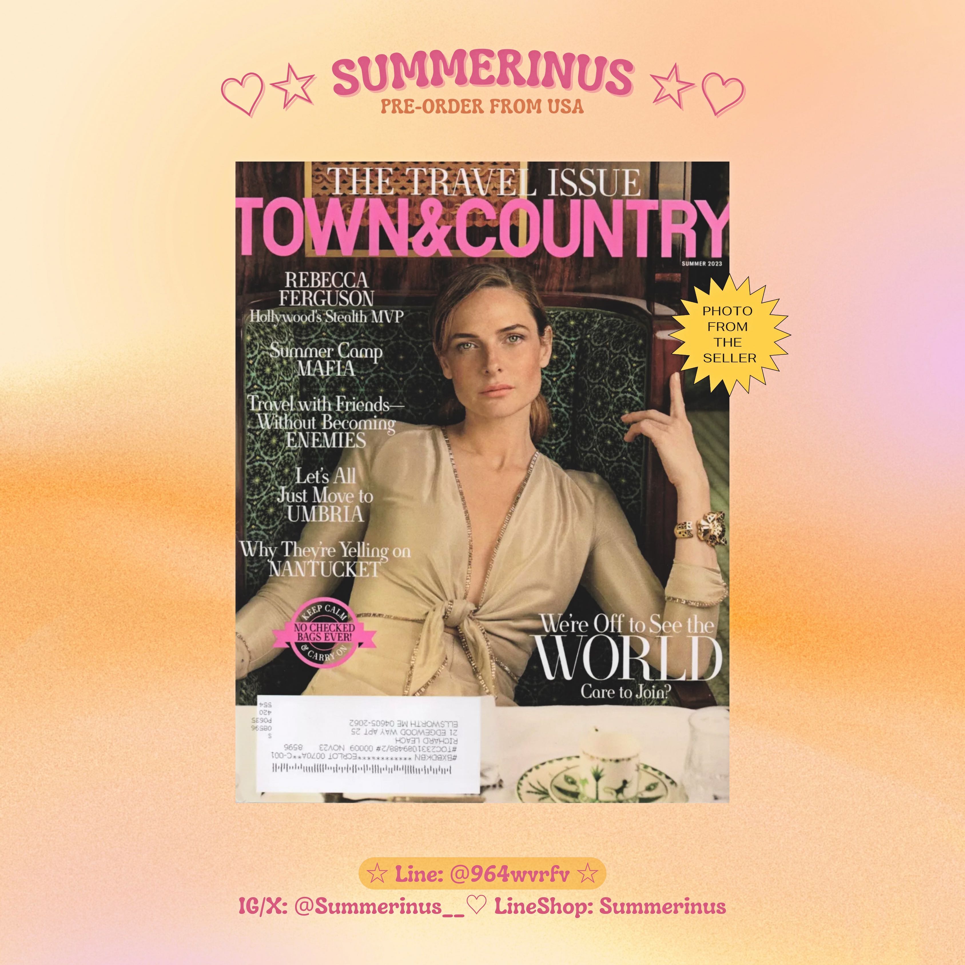 Rebecca Ferguson 🌞 Town & Country Magazine 💌 Summer 2023