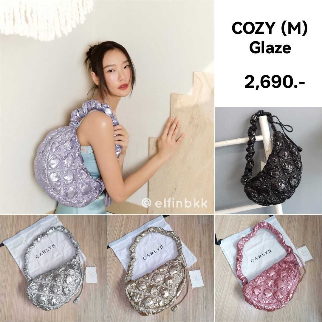 Carlyn COZY GLAZE กระเป๋าสะพาย ครอสบอดี้  สีเงิน สีทอง สีดำ สีม่วง สีชมพู