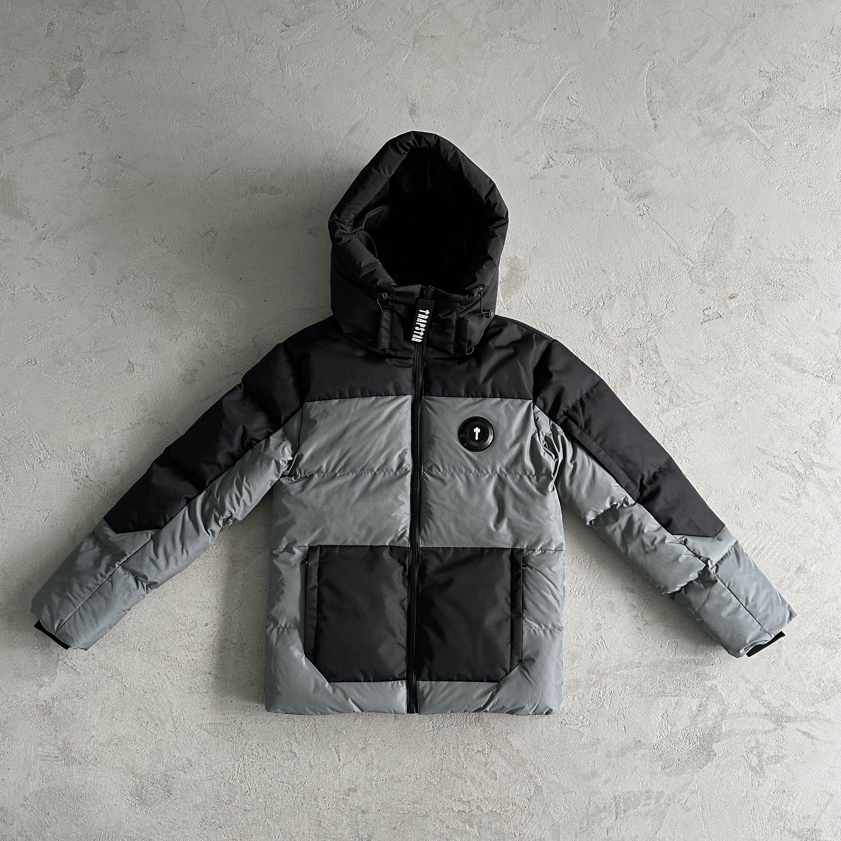 Trapstar Decoded Puffer Jacket  Black/Grey