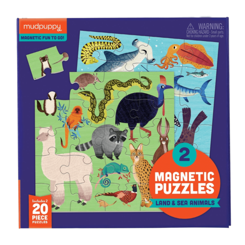 LAND & SEA ANIMALS MAGNETIC PUZZLE