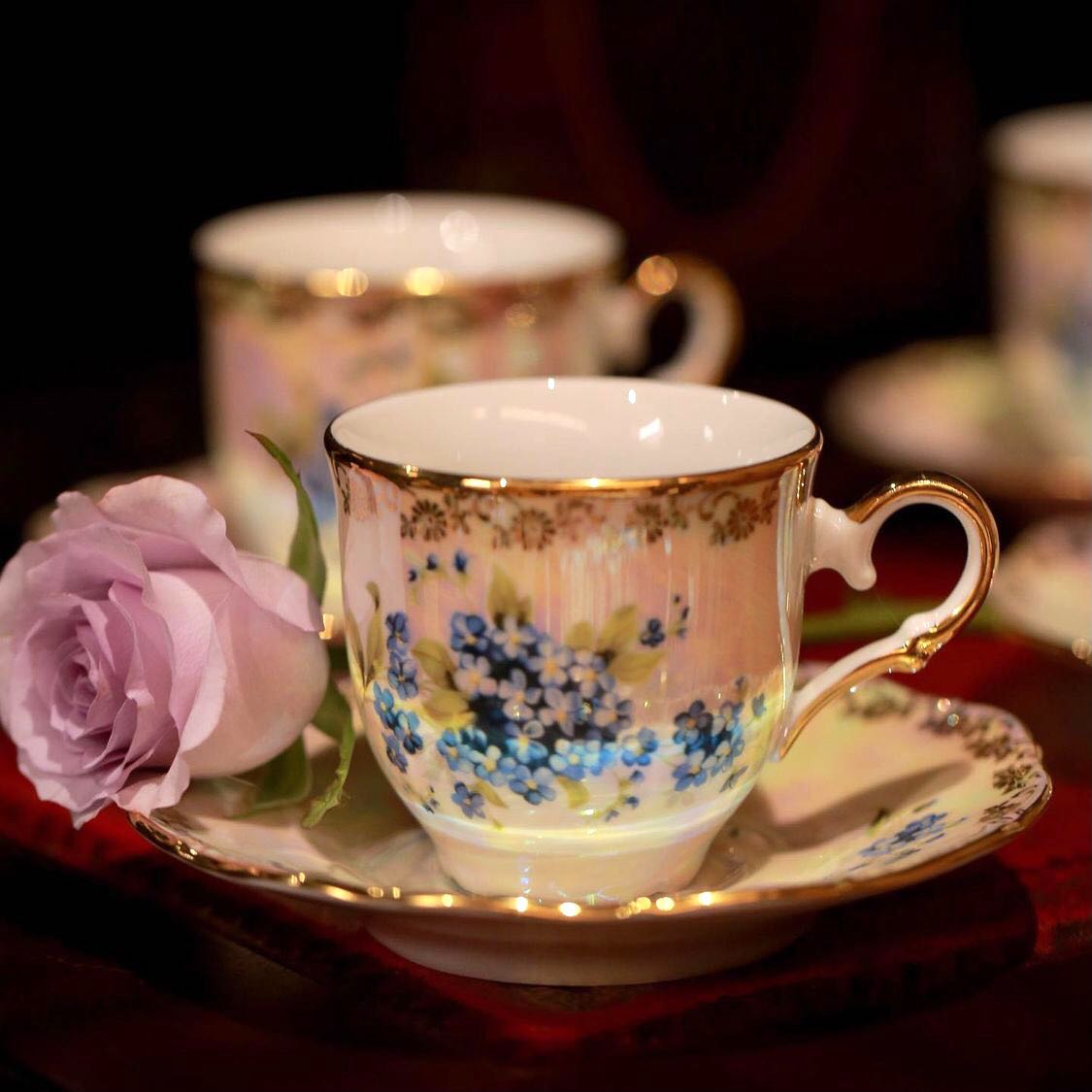 ชุดถ้วยชาพร้อมจานรอง MZ Lusterware Tea cup&saucer