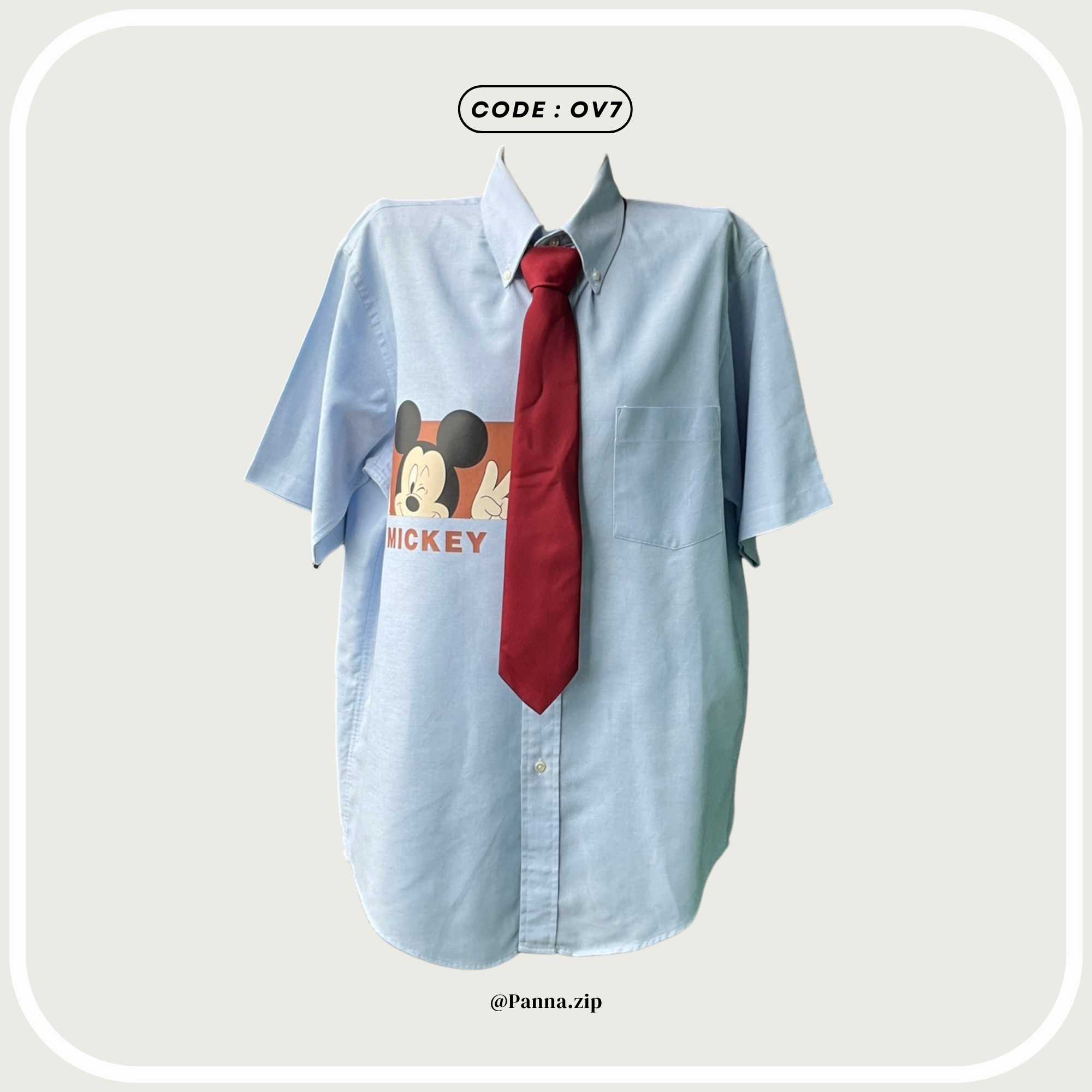 OV7 : Shirt oversize + Necktie