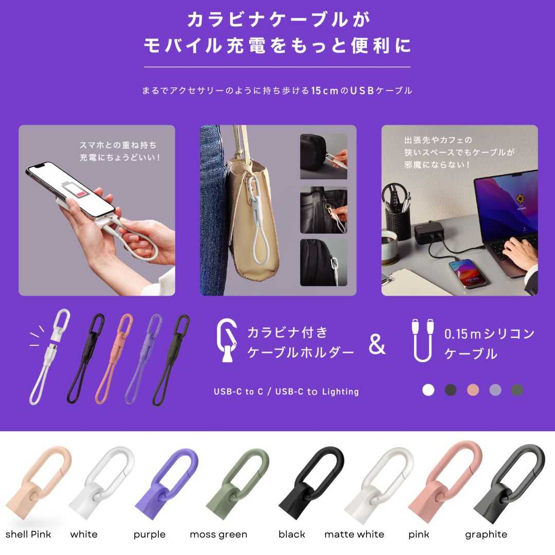 :: Pre-Order :: CIO Cable Holder with Carabiner จากญี่ปุ่น