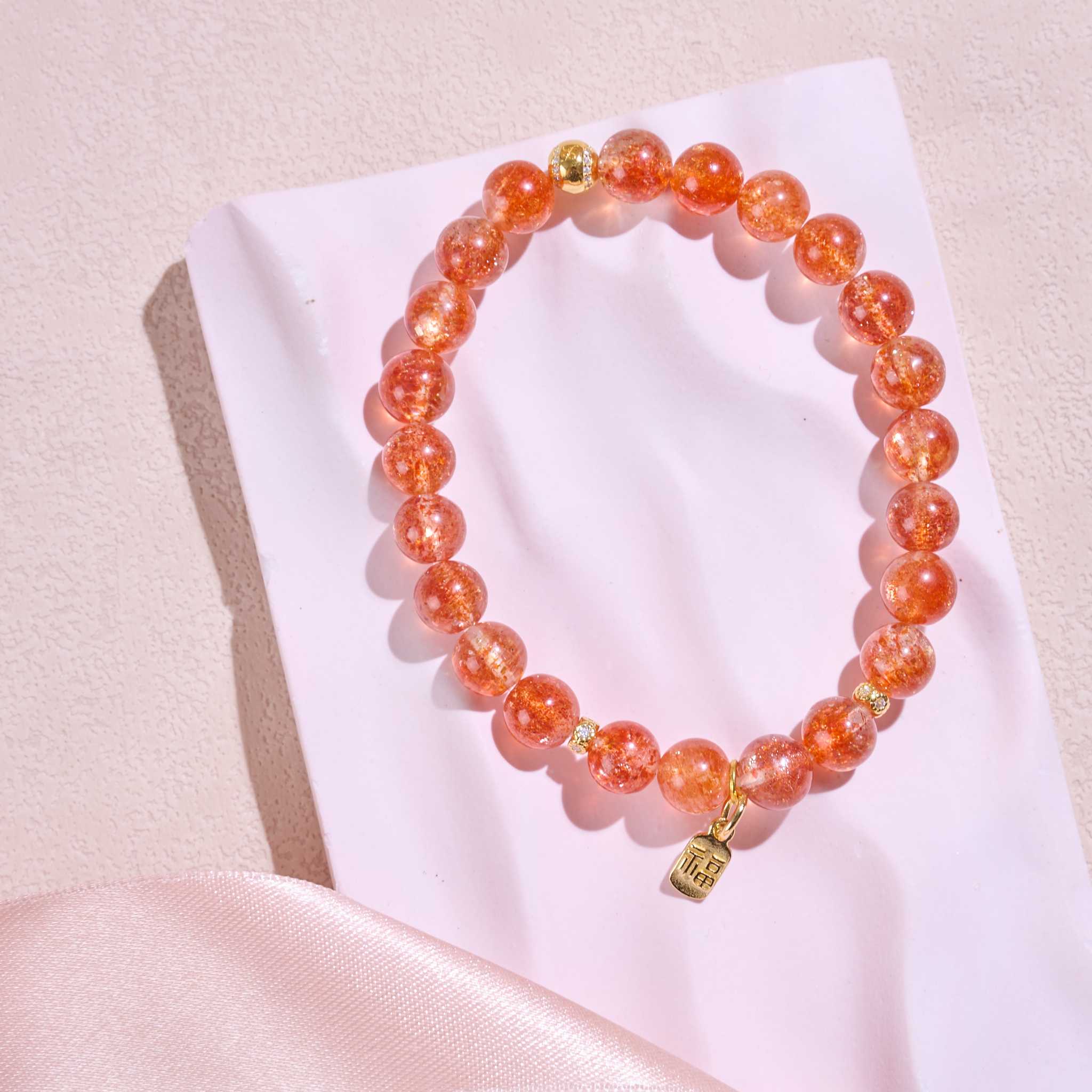 กำไลหินจัดการอารมณ์ ทำให้อารมณ์ดี มีแรงบันดาลใจ Sunstone ☀️