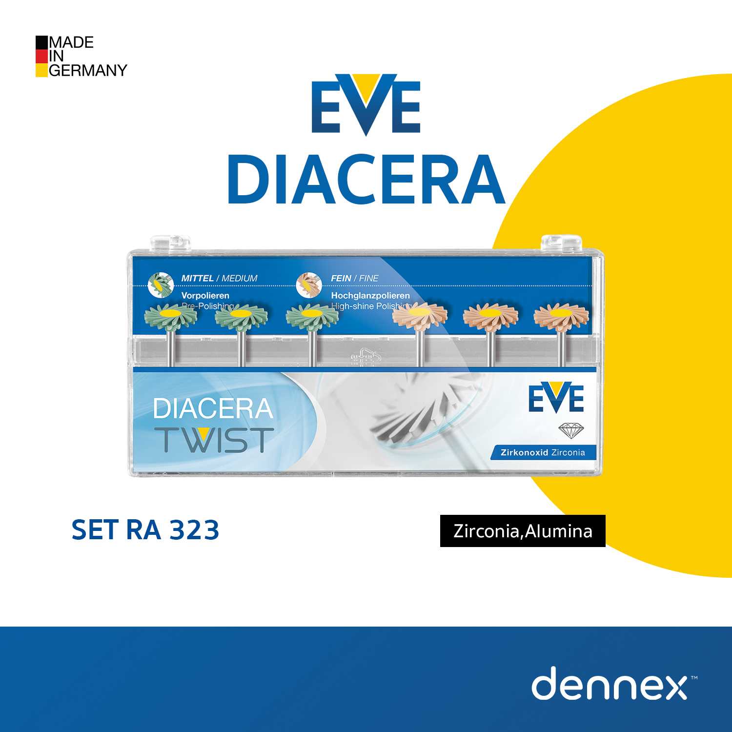 ชุดหัวขัด EVE  DIACERA TWIST  Set RA 323