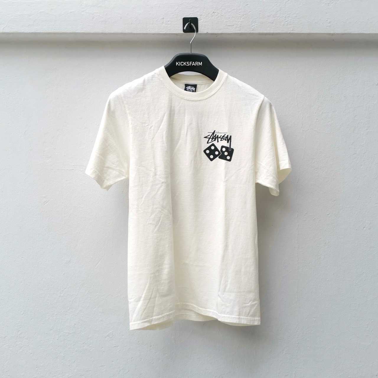 STÜSSY DICE TEE (PIG DYED) - NATURAL
