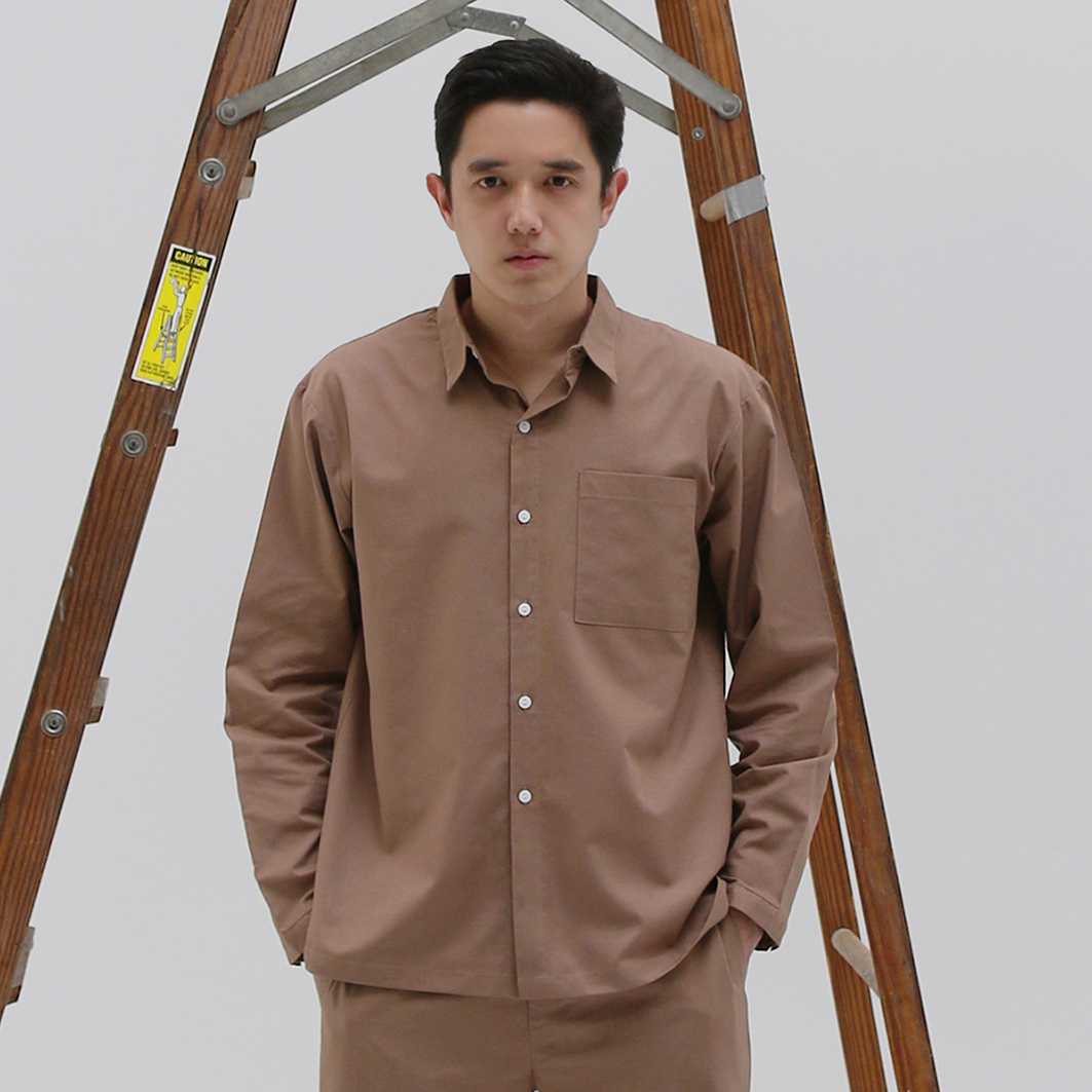Hunter Studios - Fainly Long Sleeve Shirts Brown