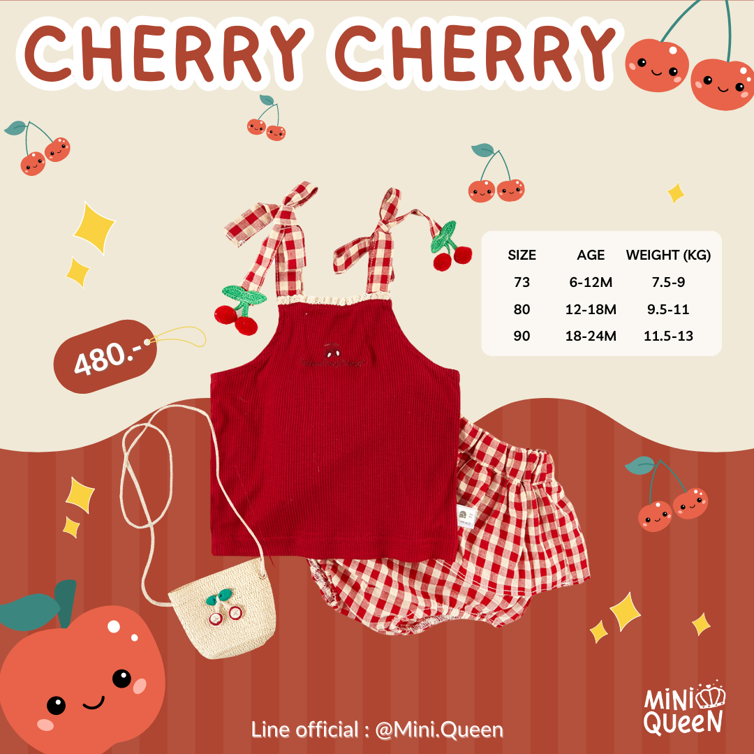 Cherry Cherry Set 3 pcs 🍒 SET00108