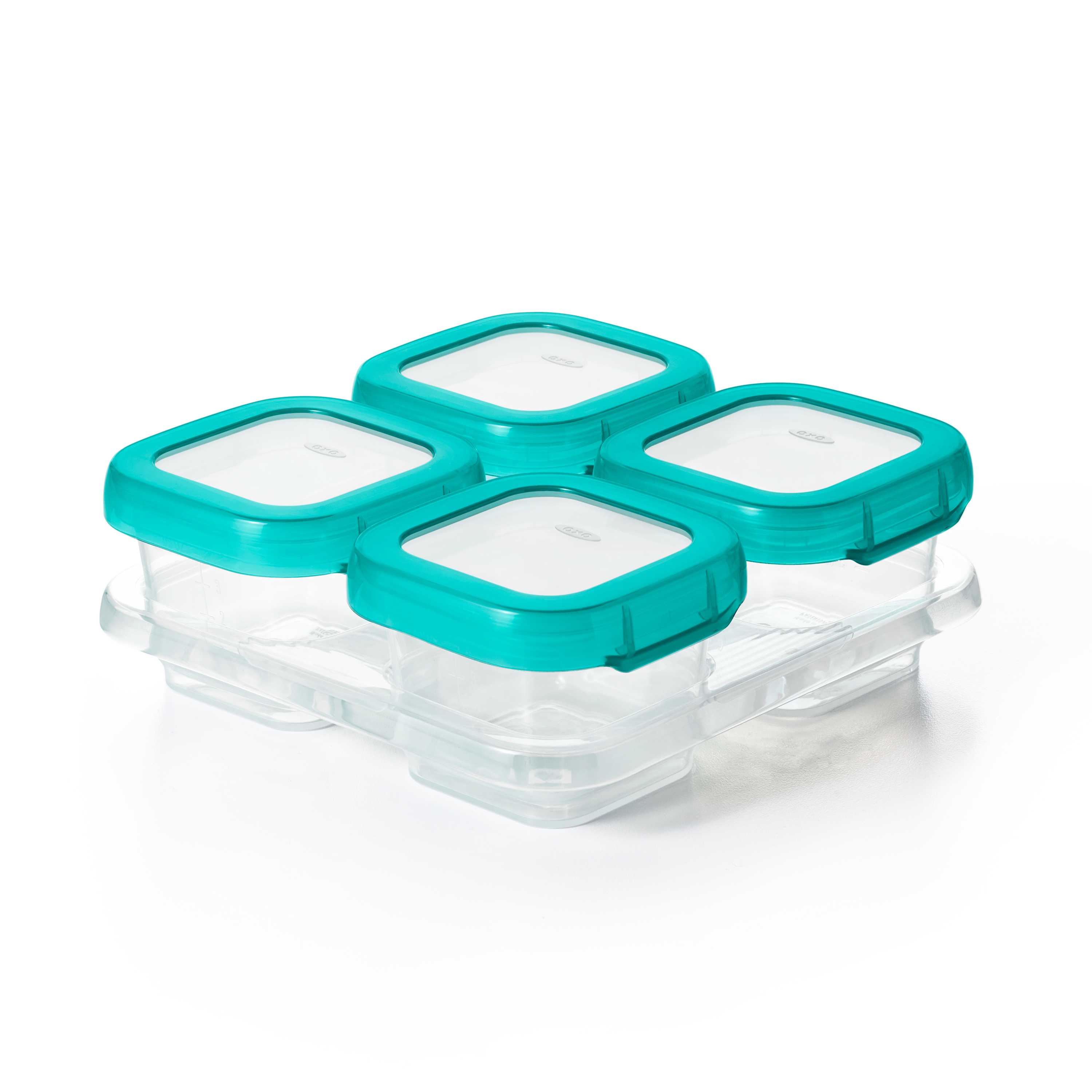 กล่องเก็บอาหารเด็ก ขนาด 4 ออนซ์ สีฟ้าน้ำทะเล l OXO Tot Baby Blocks 4 oz. Teal