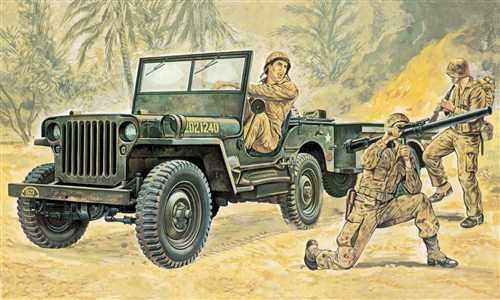 1/35 Willys MB Jeep with Trailer