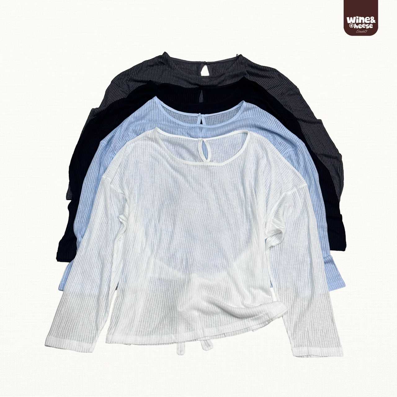 WC Didi Knit Top Didi Knit เสื้อ Knit แขนยาว WC0008