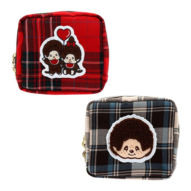 Monchhichi Square Sagara Embroidery Pouch.