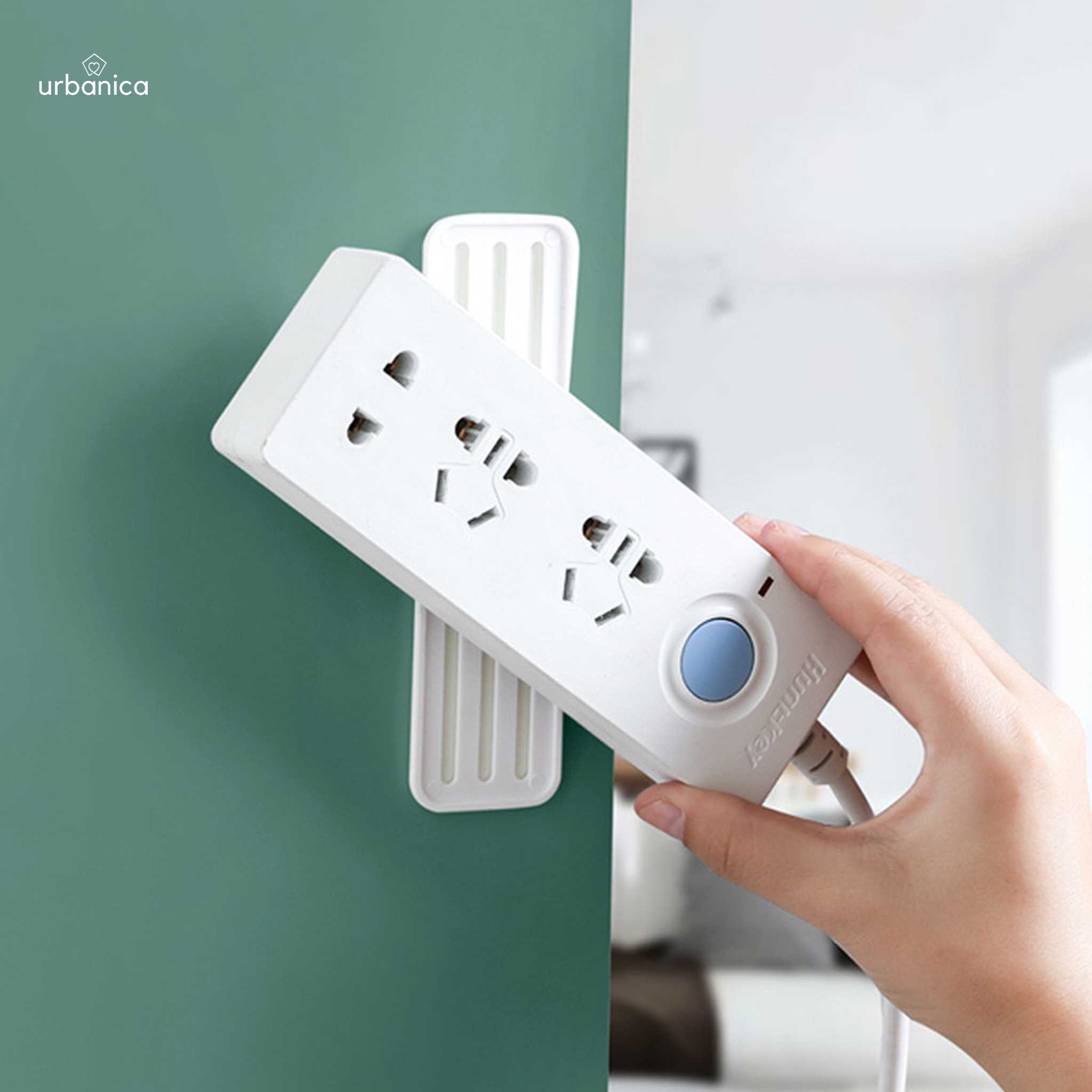 Urbanica ที่แขวนปลั๊กไฟ ตะขอ multi-function สำหรับยึดผนังแบบไม่ต้องเจาะ