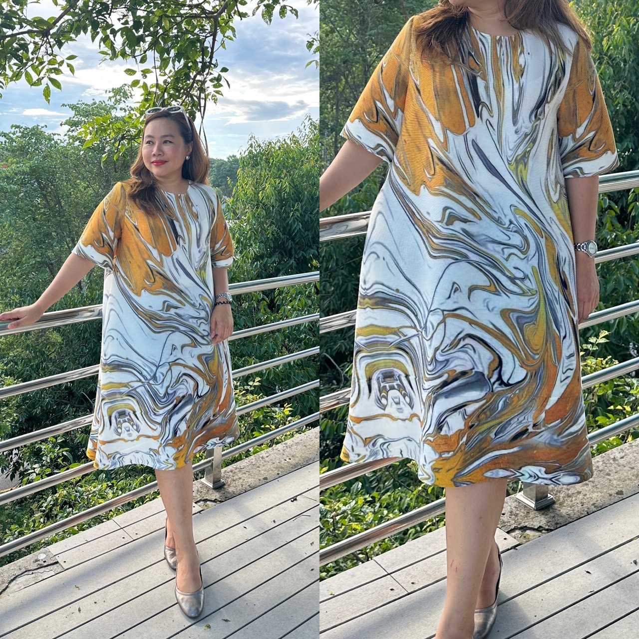 Pleatbynisa เสื้ออัดพลีท A746 เนื้อผ้าPolyester100%