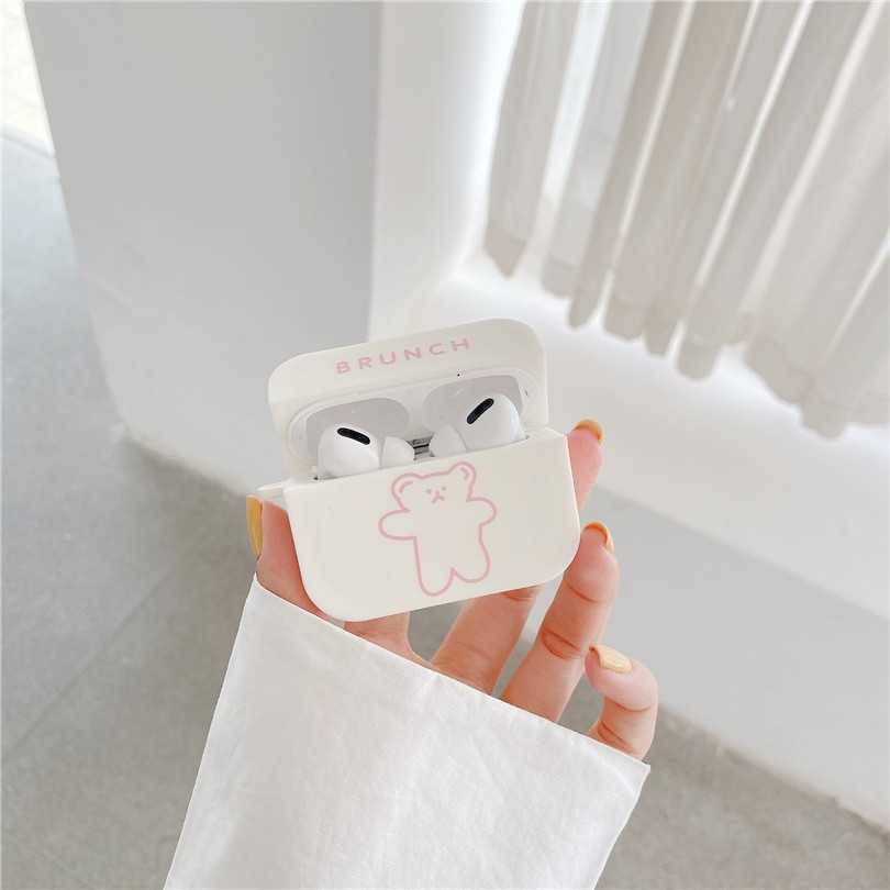 ♥ เคส Airpods : New brunch ลายหมีสีขาว ( พร้อมส่งเฉพาะ รุ่น PRO )