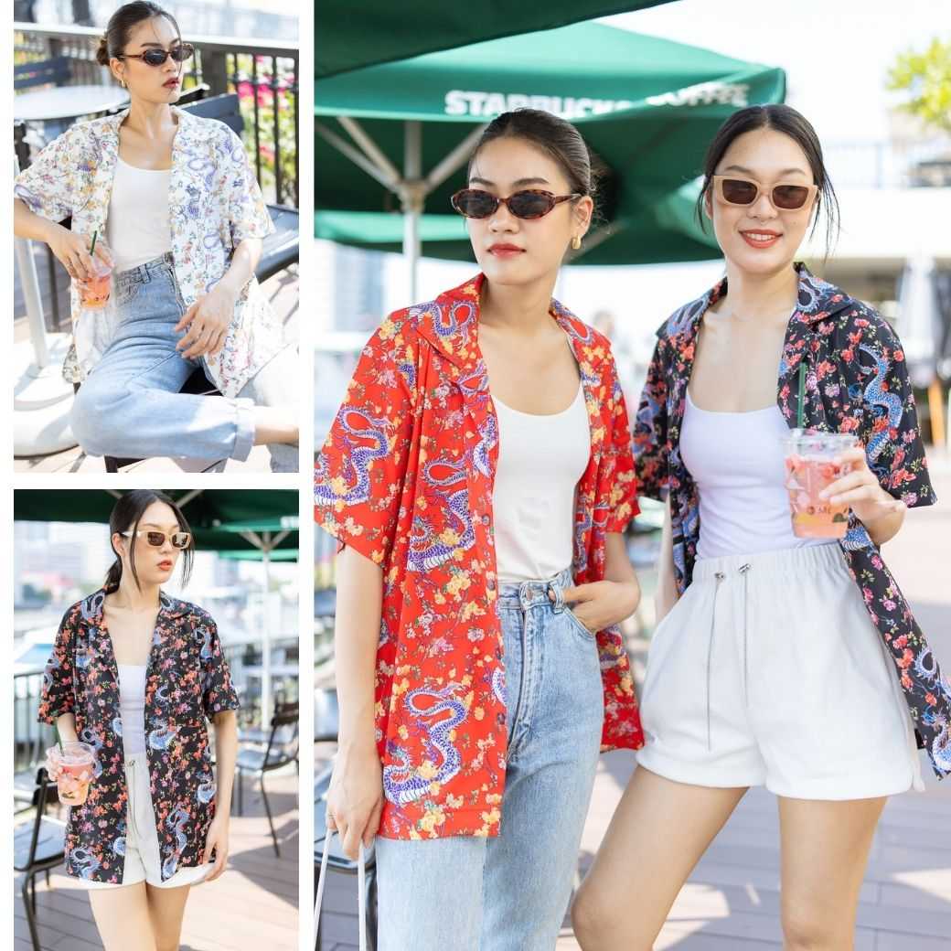 Shirt Chinese dragon - เสื้อเชิ้ตปกฮาวาย