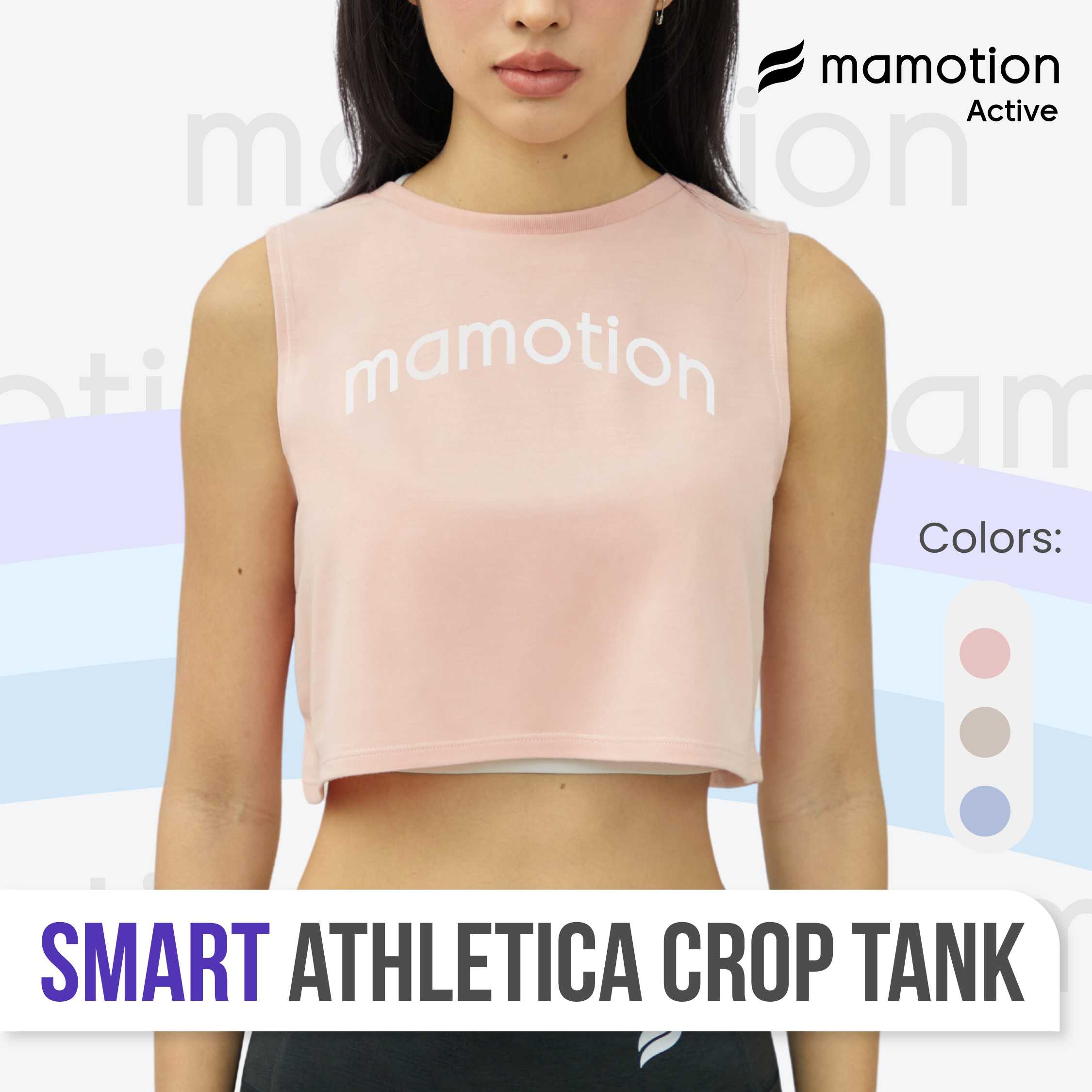 Mamotion SMART Athletica Crop Tank - Mamotion® Active Collection