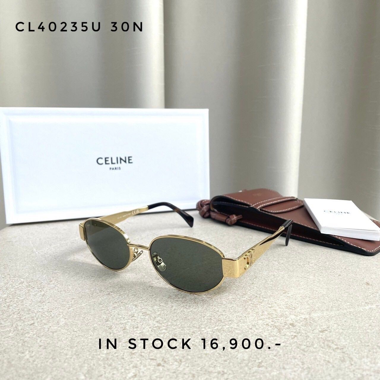 CELINE Sunglasses 235U gold