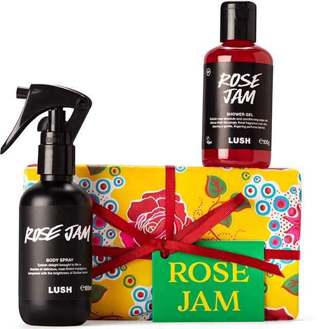 LUSH กล่องของขวัญ ROSE JAM BODY SPRAY GIFT