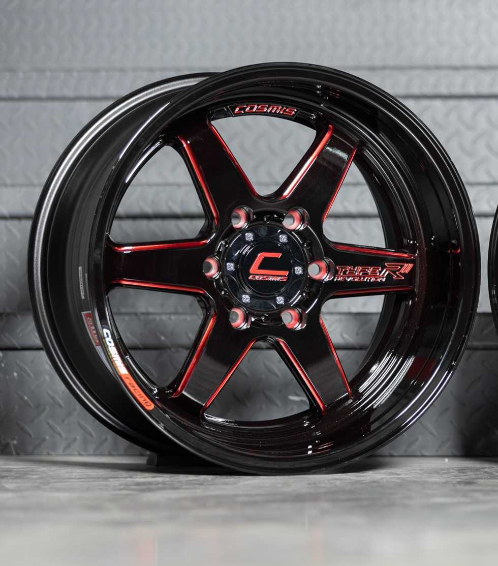 แม็กซ์ TYPE-R(YA9993B) 18X9.5 6X139.7 ET27 CB.106 BLK-W(R)-XZ(R)Custom