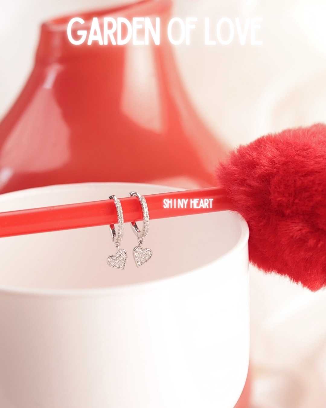 G.NIGHTDAY -  SHINY HEART ต่างหูเงินแท้ S925