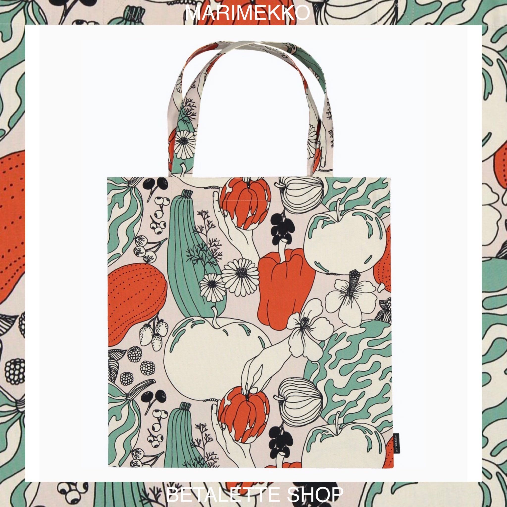 พร้อมส่ง !! 🍎 Marimekko Tote Bag ลาย Vihannesmaa ล่าสุด 🍎