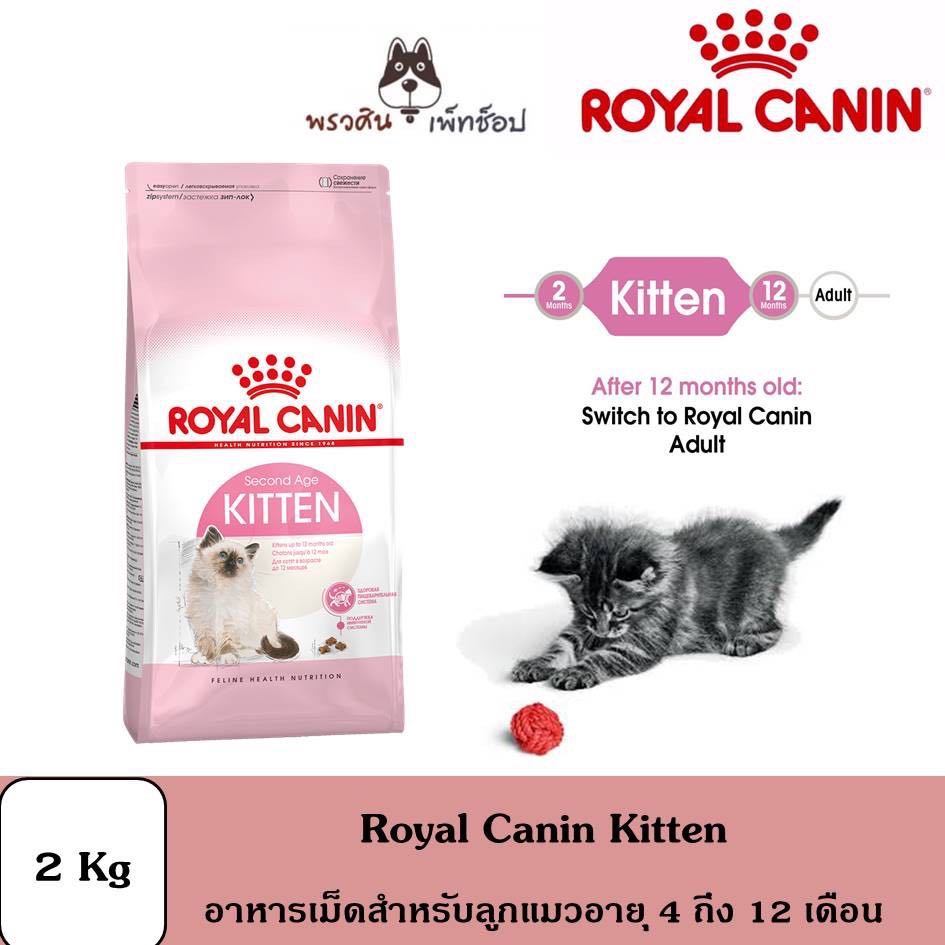 Royal Canin Kitten 2 Kg อาหารแมวแบบเม็ดสูตร ลูกแมว 4 -12 เดือน