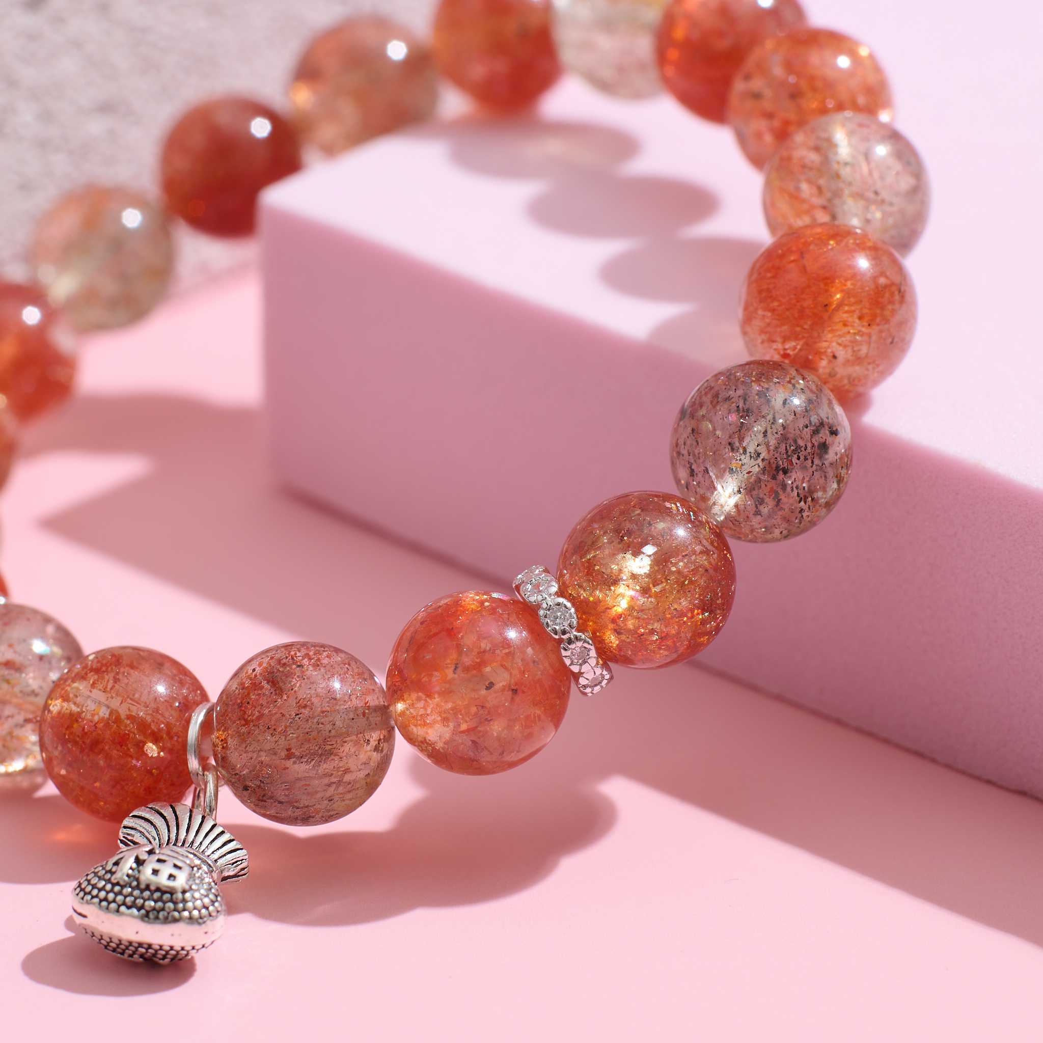 กำไลเสริมความเชื่อมั่น ความคิดสร้างสรรค์ ฐานะมั่นคง 🧡Arusha Sunstone