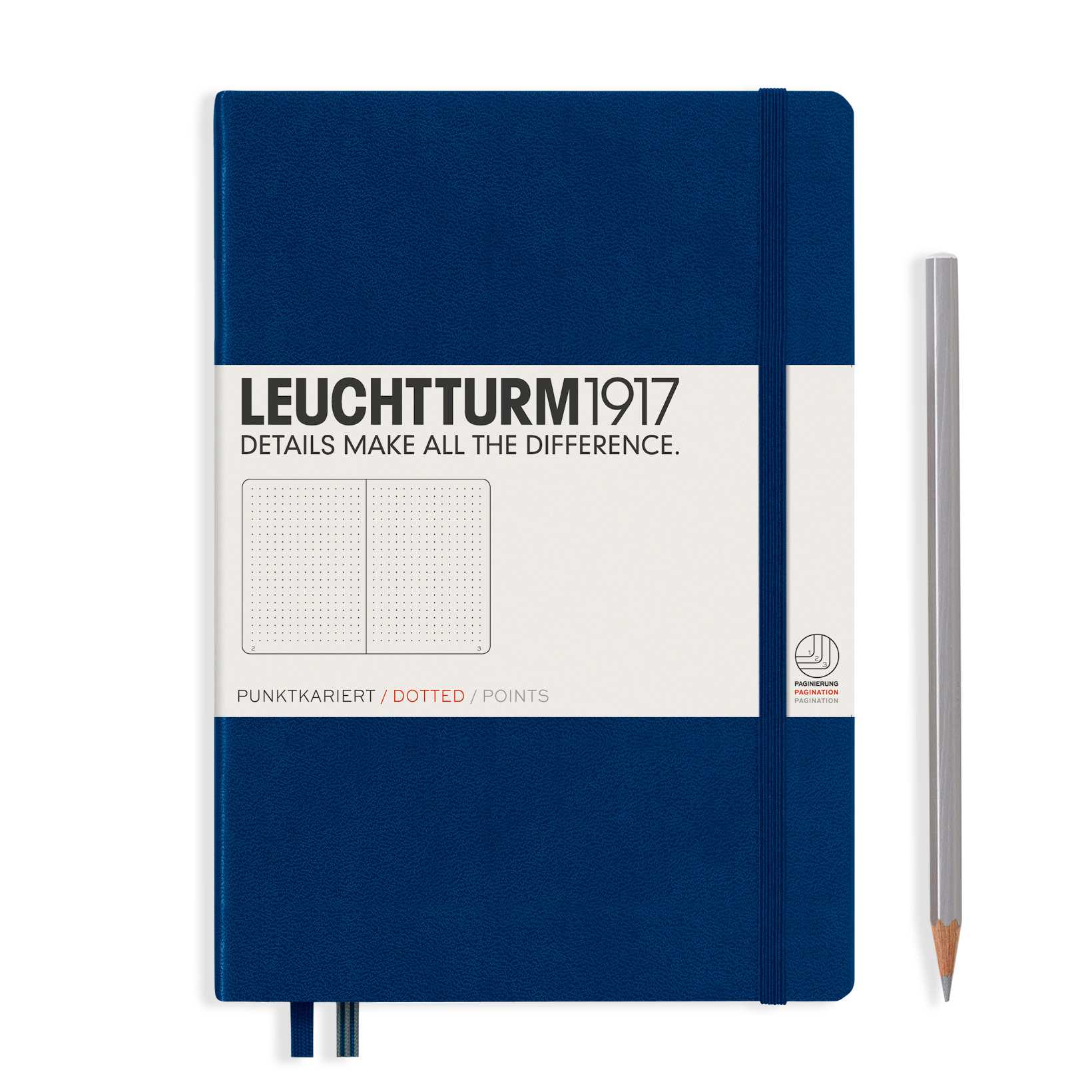 Leuchtturm1917 Hardcover Notebooks Navy สมุดโน๊ต Leuchtturm1917 ปกแข็ง สีกรมท่า